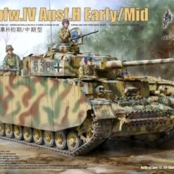 PzKpfw IV Ausf H Early/Mid German Tank (2 in 1) w/4 Crew 1/35 Border Model