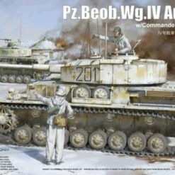 PzBeobWg IV Ausf J Tank w/Commander & Infantry 1/35 Border Model