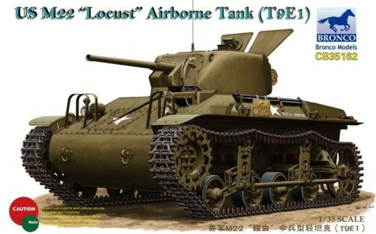 US M22 T9E1 Locust Airborne Tank 1/35 Bronco Models