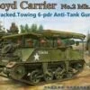 Loyd Carrier No2 Mk II Tracked Towing 6-Pdr Anti-Tank Gun Tractor 1/35 Bronco Models