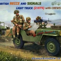 British Recce & Signals Light Truck (2 Kits) w/5 Crew 1/35 Bronco Models