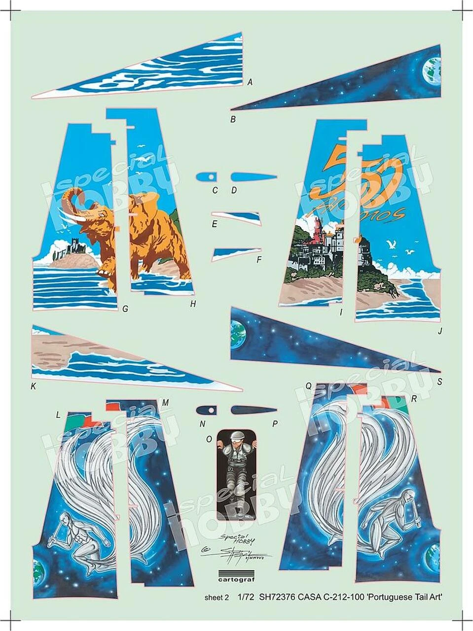 CASA C212-100 Portuguese Tail Arts Transport Aircraft 1/72 Special Hobby - Image 7