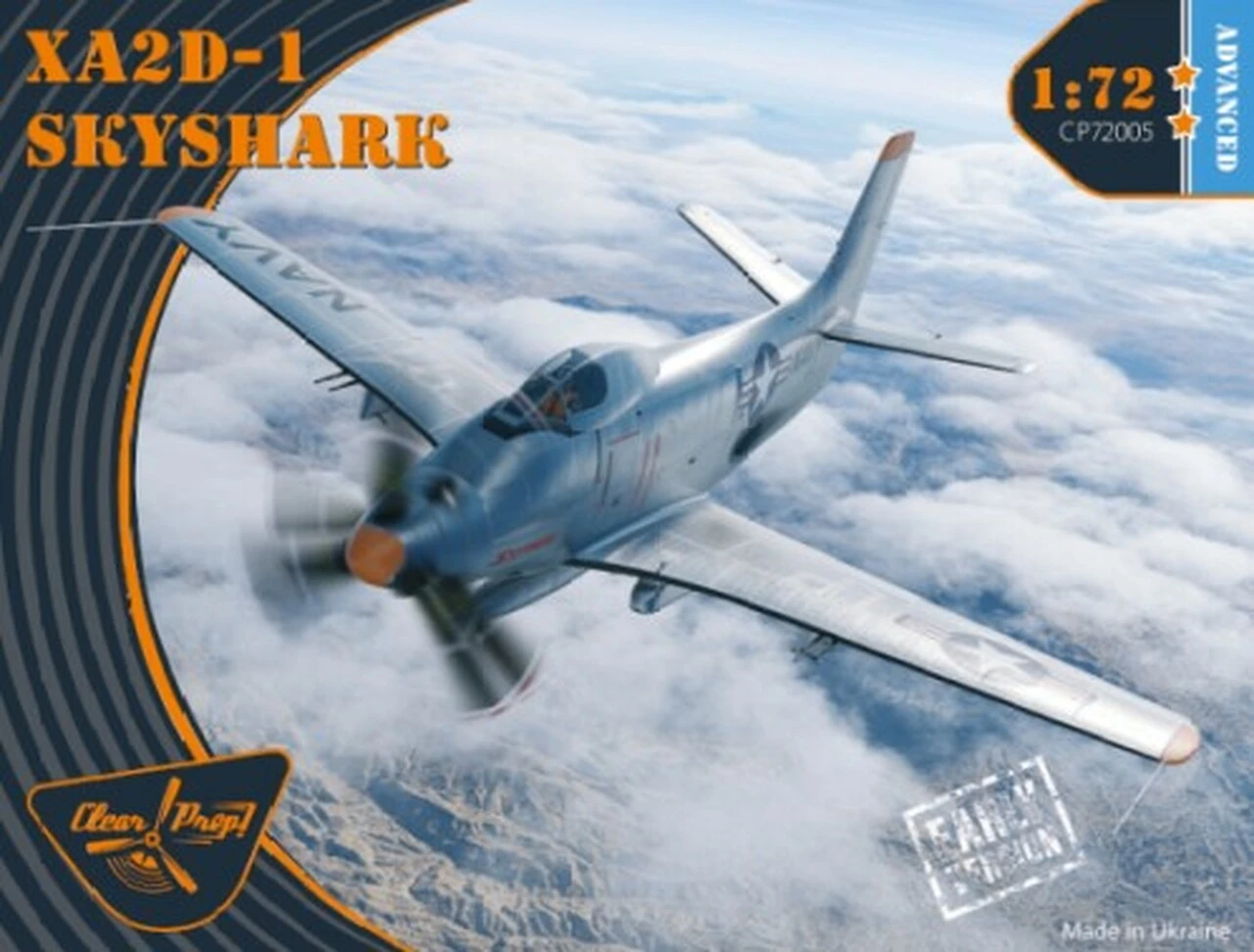XA2D-1 Skyshark Early Version Attack Aircraft (Advanced) 1/72 Clear Prop! Models XA2D-1 Skyshark Early Version Attack Aircraft (Advanced) 1/72 Clear Prop! Models