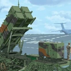 MIM-104C Patriot (PAC-2) Surface-to-Air Missile (SAM) System M901 Launching Station 1/35 Dragon