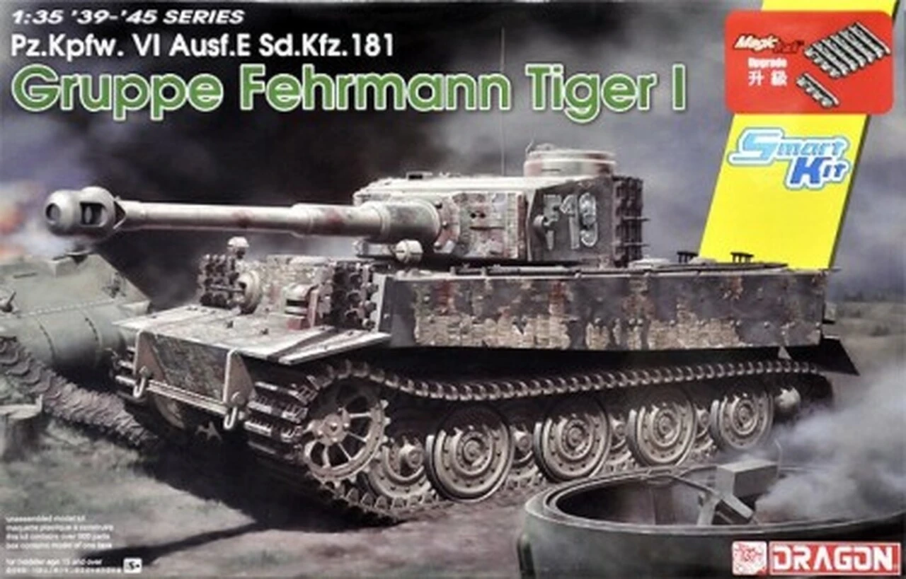 PzKpfw VI Ausf E SdKfz 181 Gruppe Fehrmann Tiger I Tank 1/35 Dragon