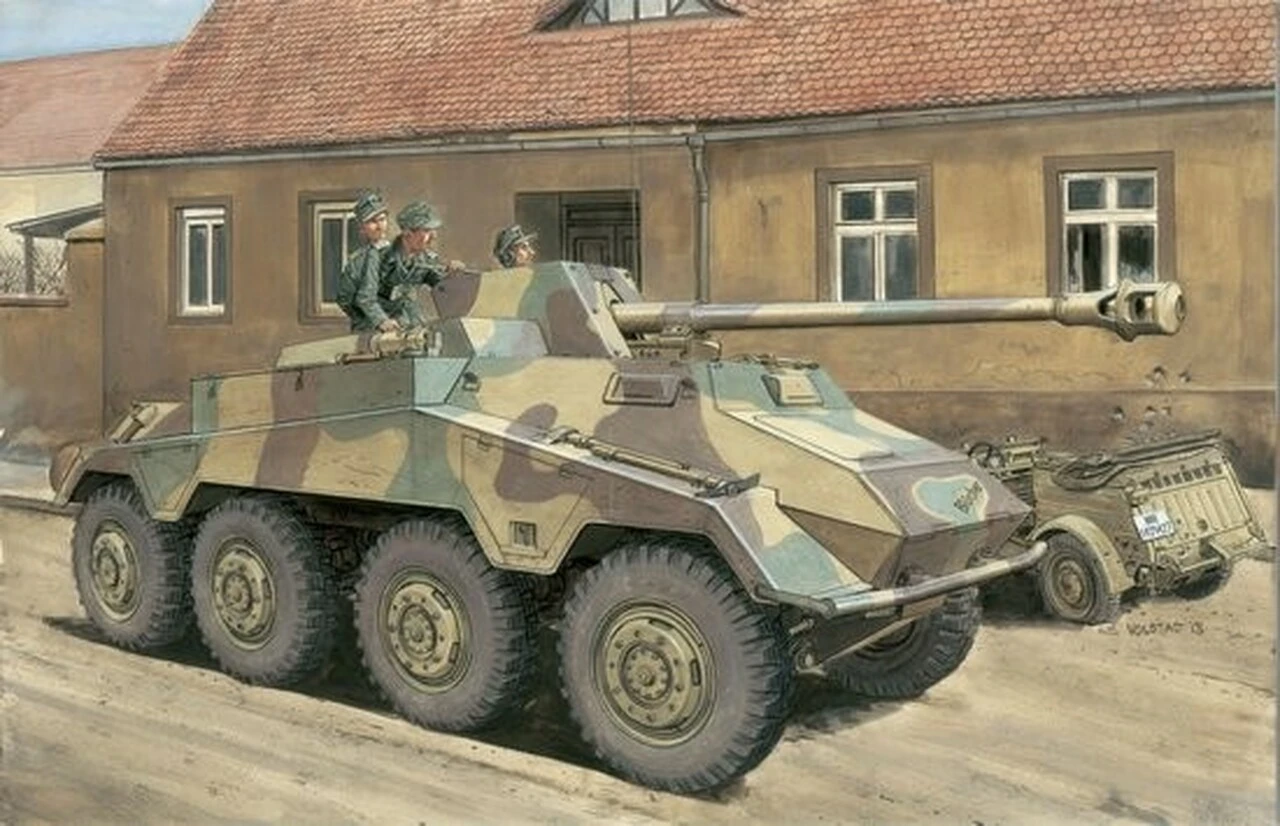 SdKfz 234/4 PzSpahWg Armored Vehicle 1/35 Dragon