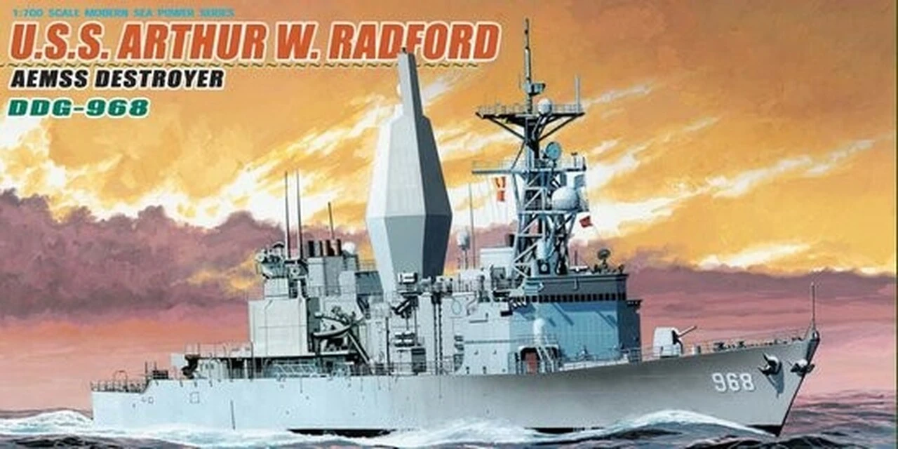 USS Arthur W. Radford DDG-968 AEMSS Destroyer 1/700 Dragon