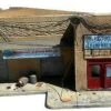 Shorted Out in Iraq Ruined Building w/Sidewalks & Rubble (9"x13") 1/35 Dioramas Plus