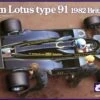 1982 Lotus Type 91 Team Lotus F1 British Grand Prix Race Car 1/20 Ebbro Plastic Model Kits