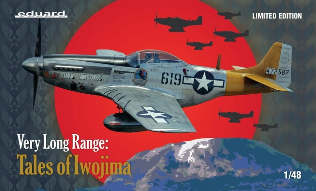 Very Long Range: P-51D USAF WWII Fighter Tales of Iwo Jima 1/48 Eduard