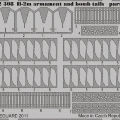 IL-2m Armament & Bomb Tails for HBO 1/32 Eduard