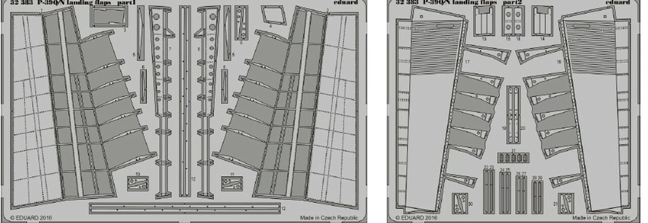 P-39Q/N Landing Flaps for KTY 1/32 Eduard