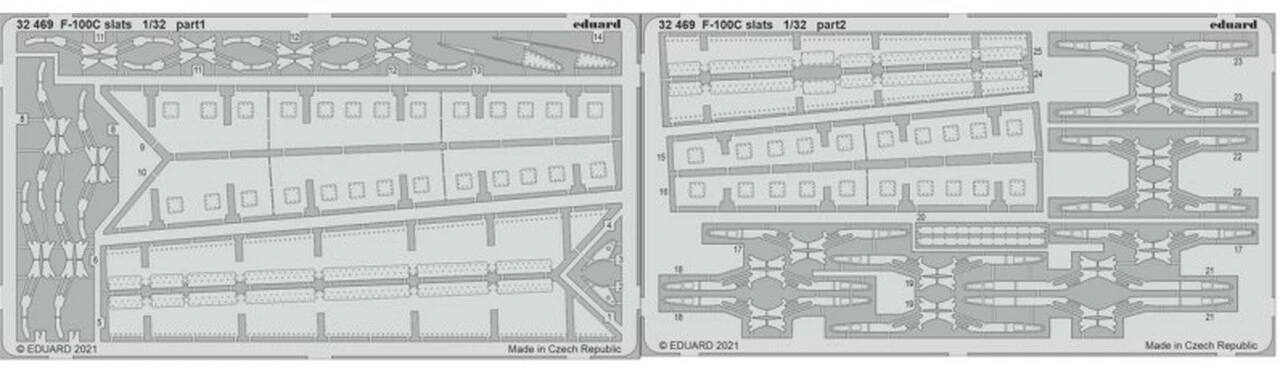 F-100C Slats for TSM 1/32 Eduard