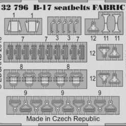 B-17 Fabric-Type Seatbelts for HKM 1/32 Eduard