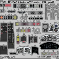 TF-104G Interior w/C2 Seats for ITA (Painted) 1/32 Eduard