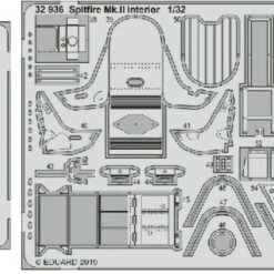 Spitfire Mk II Interior for RVL (Painted) 1/32 Eduard