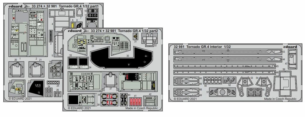 Tornado GR.4 Interior for ITA (Painted) 1/32 Eduard