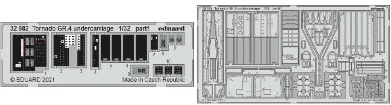 Tornado GR4 Undercarriage for ITA (Painted) 1/32 Eduard
