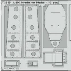 A-26C Invader Rear Interior for HBO (Painted) 1/32 Eduard