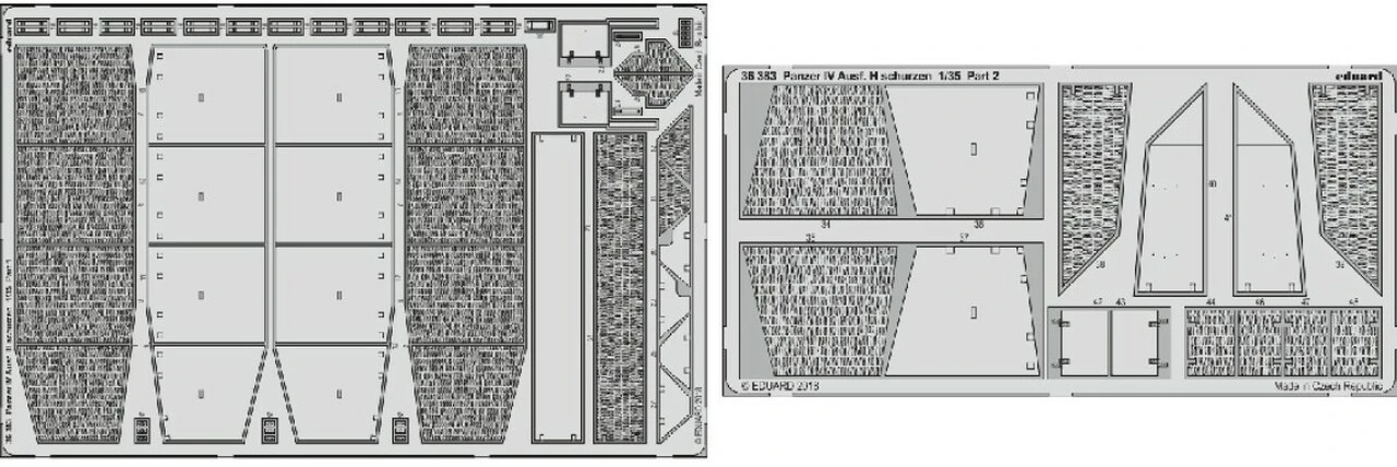 Panzer IV Ausf H Schurzen for ACY 1/35 Eduard