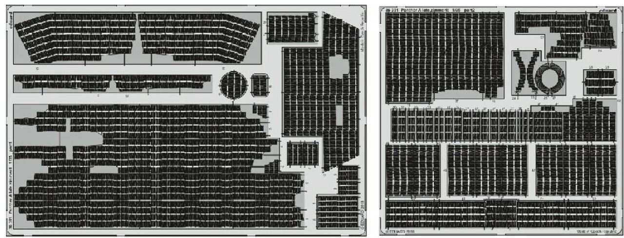 Panther A Late Zimmerit for TAO 1/35 Eduard