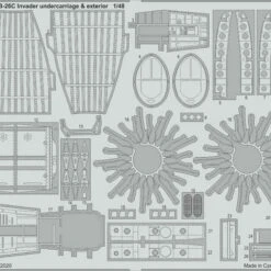 B-26C Invader Undercarriage & Exterior for ICM 1/48 Eduard