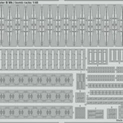 Lancaster B Mk I Bomb Racks for HKM 1/48 Eduard
