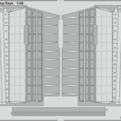 P-40N Landing Flaps for ACY 1/48 Eduard