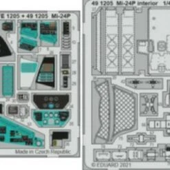 Mi-24P Interior for ZVE (Painted) 1/48 Aircraft- Eduard