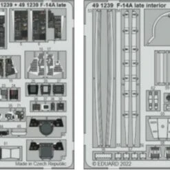 F-14A Late Interior for TAM (Painted) 1/48 Eduard