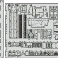 TBD-1 Interior for GWH (Painted) 1/48 Eduard