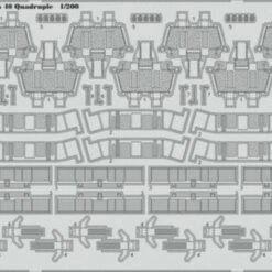 USS Missouri Pt.2 Bofors 40 Quadruple for TRP 1/200 Eduard