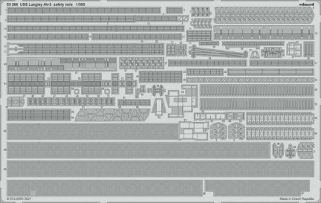 USS Langley AV-3 Safety Nets for TSM 1/350 Ship- USSEduard