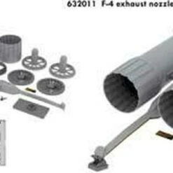 F-4 Exhaust Nozzles USN Late for TAM (Resin) 1/32 Eduard