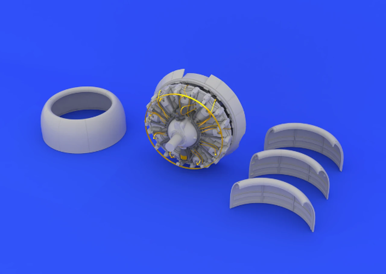 B17G Engine #2 for HKM (Photo-Etch & Resin) 1/32 Eduard