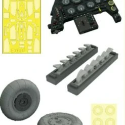 Bf 109G-10 LooK w/Late Wheels for EDU (Photo-Etch & Resin) 1/48 Eduard