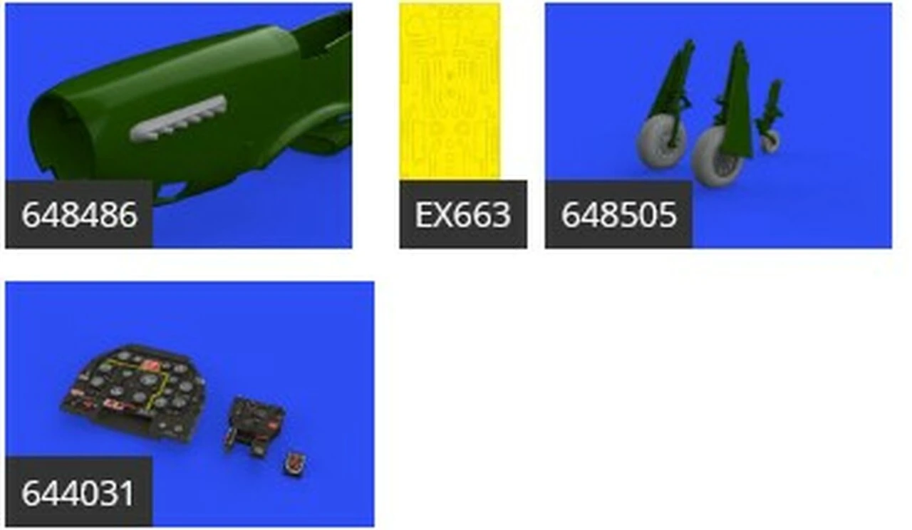 P-51D-15+ LooKplus for EDU (Photo-Etch & Resin) 1/48 Eduard