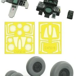 F-14A LooKplus w/Late Wheels for TAM (Photo-Etch & Resin) 1/48 Eduard