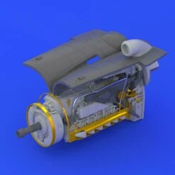 Bf 109G-6 Engine & Fuselage Guns for EDU (Photo-Etch & Resin) 1/48 Eduard