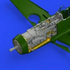 Bf 109F Engine & Fuselage Guns for EDU (Photo-Etch & Resin) 1/48 Eduard