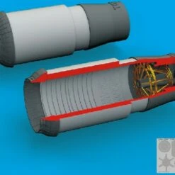 F-14A Exhaust Nozzles for TAM (Photo-Etch & Resin) 1/48 Eduard