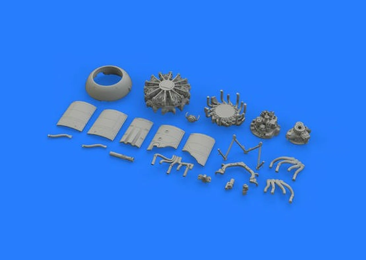 Fw 190A-3 Engine for EDU (Photo-Etch & Resin) 1/48 Eduard - Image 3