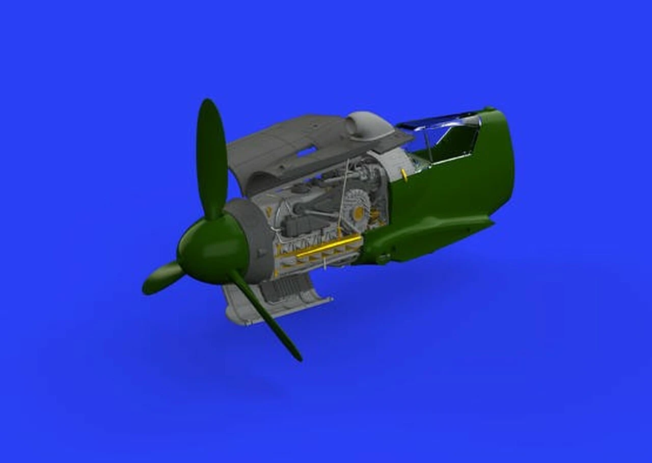 Bf 109G-10 Engine for EDU (Photo-Etch & Resin) 1/48 Eduard