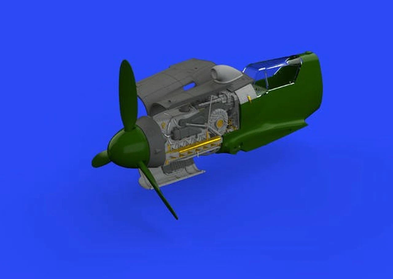Bf 109G-10/U4 Engine for EDU (Photo-Etch & Resin) 1/48 Eduard