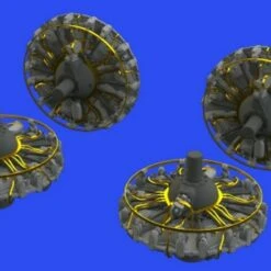 B-17F Engines for HKM (Photo-Etch & Resin) 1/48 Eduard