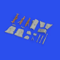 F-4B Undercarriage Legs for TAM (Bronze & Resin) 1/48 Eduard