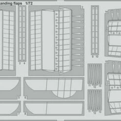 Beaufort Mk I Landing Flaps for ARX 1/72 Eduard