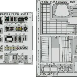 P-61A Interior for HBO (Painted) 1/72 Eduard