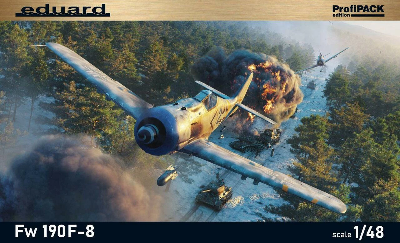 WWII Fw 190F-8 Fighter/Bomber (Profi-Pack Plastic Kit) 1/48 Eduard