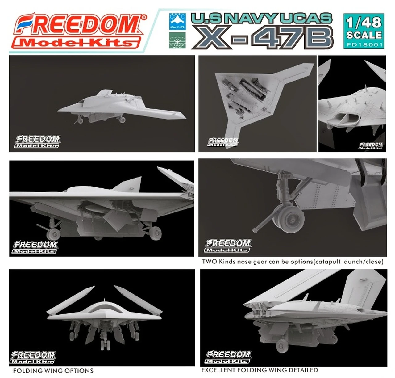 US Navy X-47B UCAV 1/48 Freedom Model Kits - Image 2
